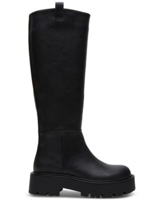 Crow Lug-Sole Knee High Boots