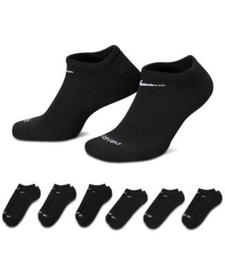 Unisex Everyday Plus Cushioned Training No-Show Socks 6 Pairs