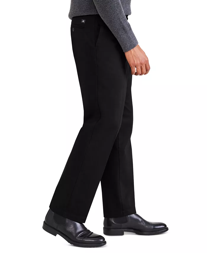 Men's Signature Classic Fit Pleated Iron Free Pants with Stain Defender - thumbnail 3