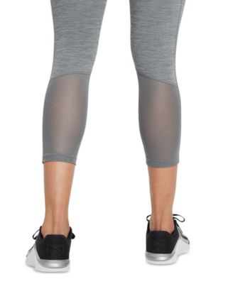 Pro 365 Women's Mid-Rise Cropped Mesh Panel Leggings
