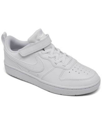 Nike Little Kids Court Borough Low Recraft Adjustable Strap Casual Sneakers From Finish Line Macy s