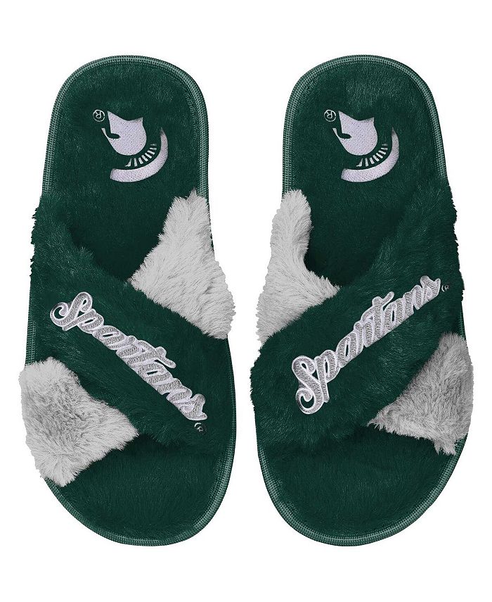 FOCO Michigan State Spartans Gel Slides - Team Color Logo Sandals