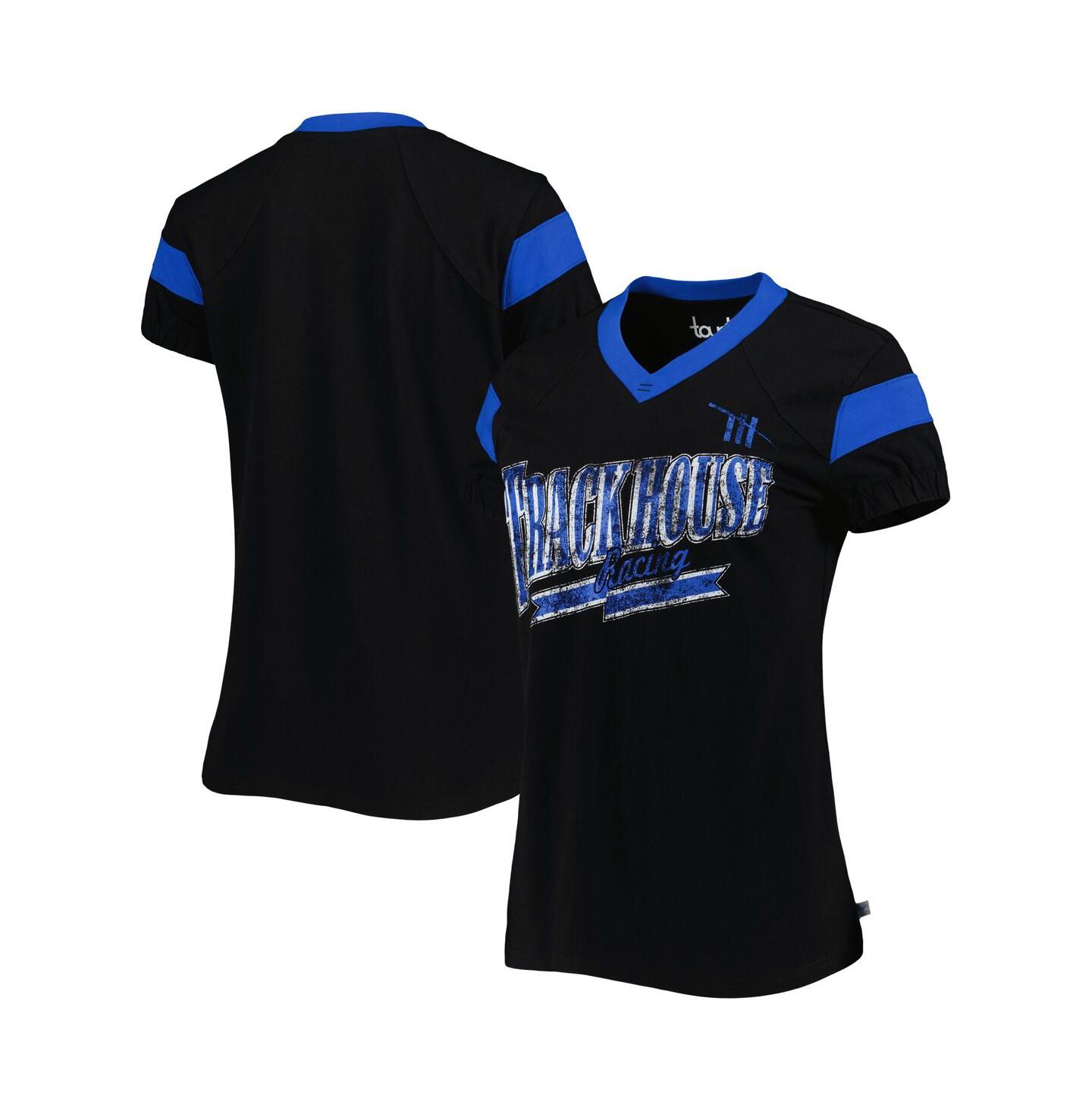 Женская футболка Touch Black Trackhouse Racing Pre-Game V-Neck — фото 1