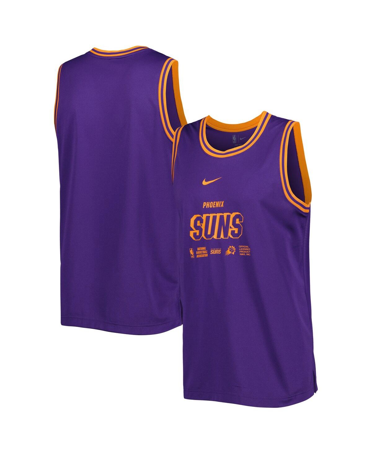 Shop Nike Men's  Purple Phoenix Suns Courtside Dna Performance Tank Top