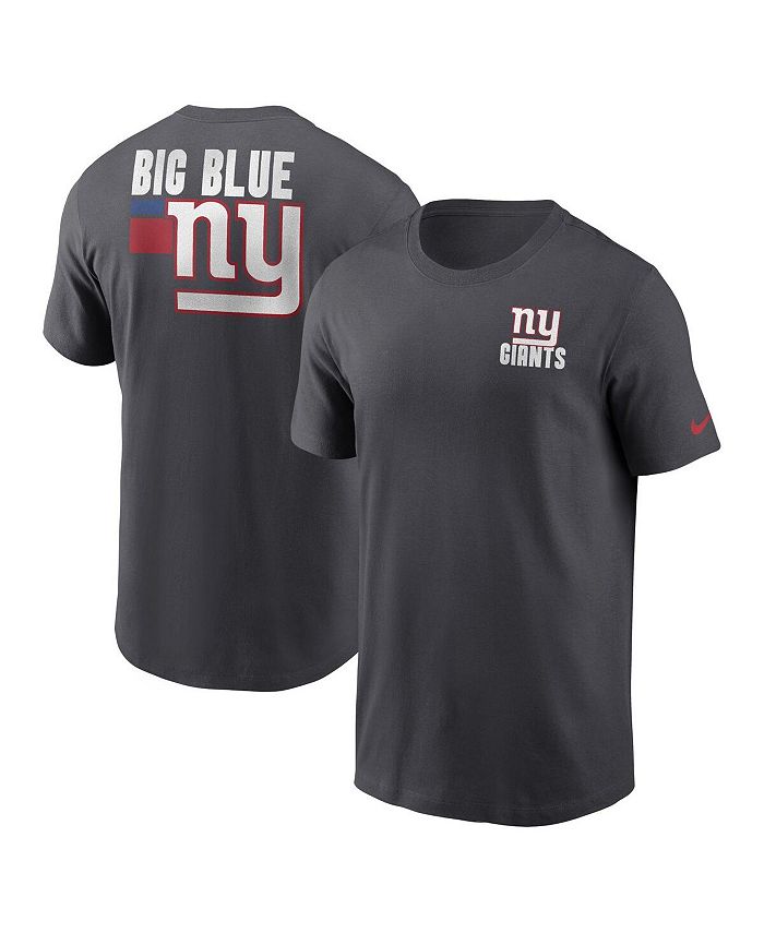 Nike Men's Anthracite New York Giants Blitz Essential T-shirt - Macy's