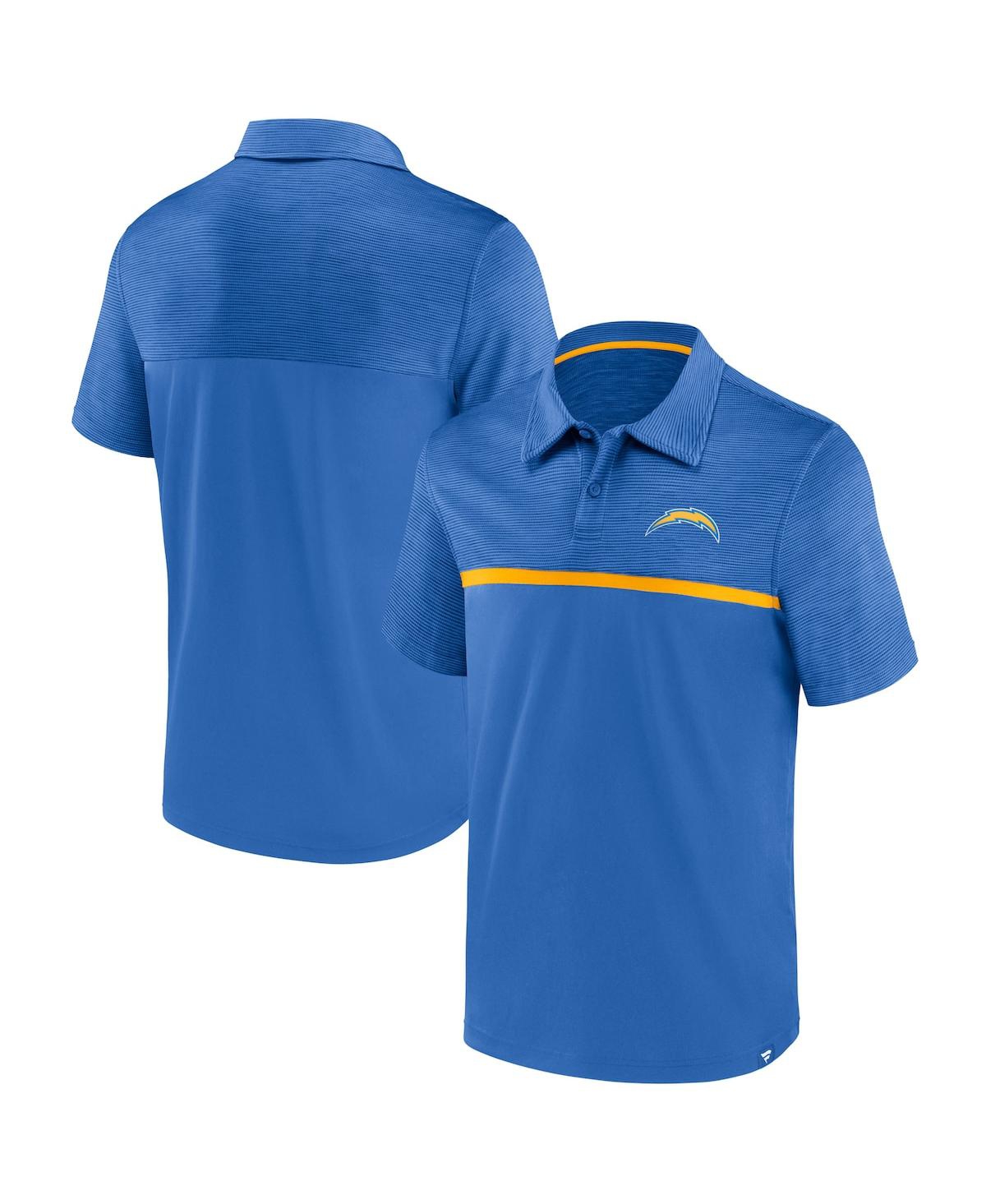 Fanatics Men's  Powder Blue Los Angeles Chargers Primary Polo Shirt