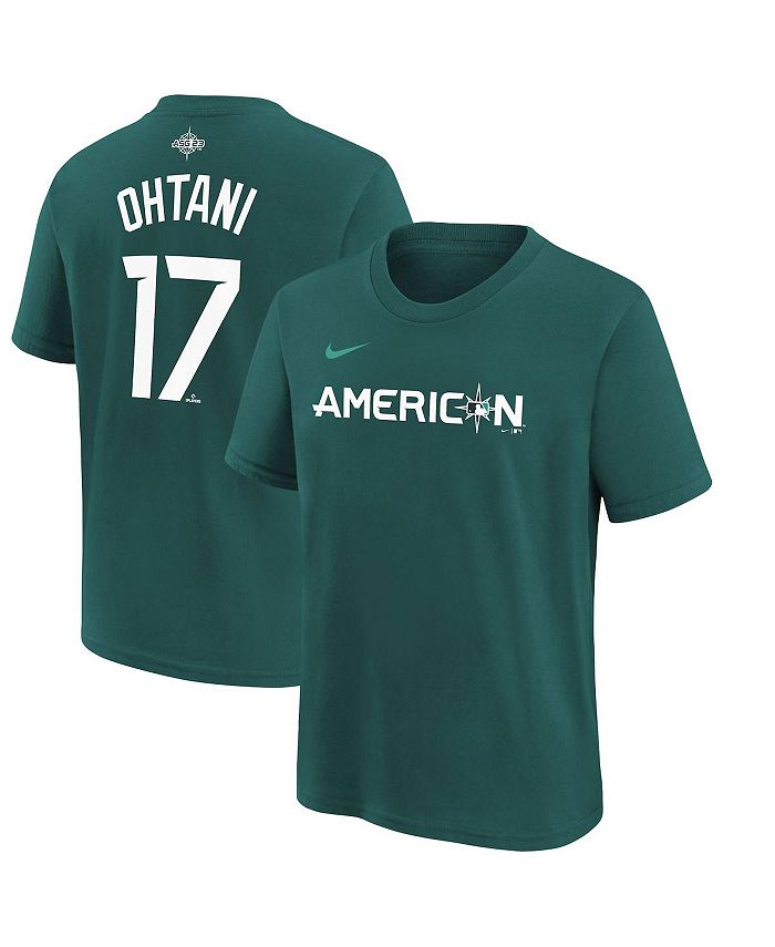 Nike Big Boys Shohei Ohtani Teal American League 2023 MLB All-Star Game  Name and Number T-shirt - Macy's