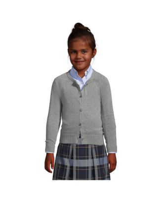 Girls School Uniform Cotton Modal Cardigan Sweater