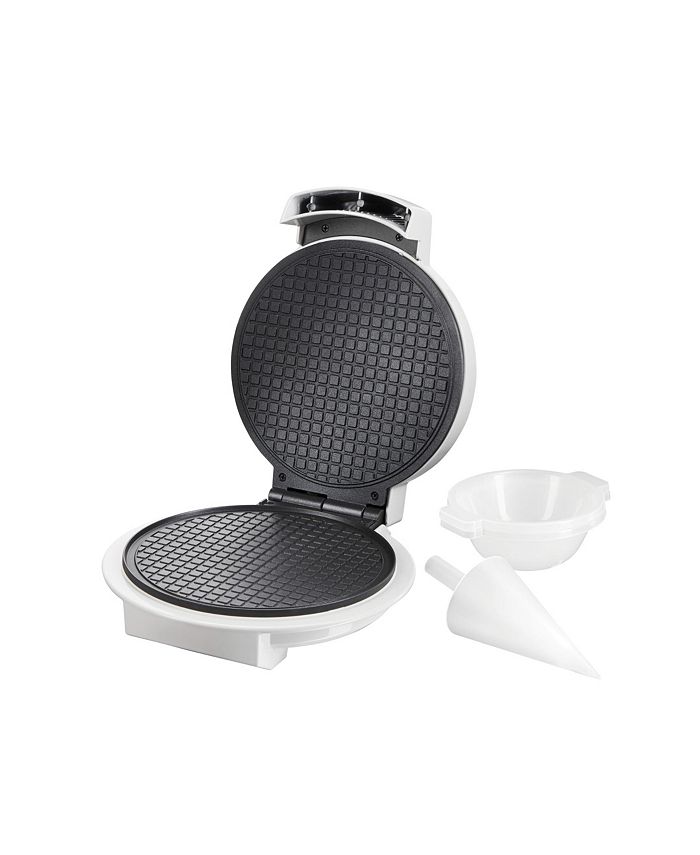 Waffle Cone and Bowl Maker for Homemade Ice Cream Cones - Includes Shaper  Roller & Bowl Press - Electric Nonstick Waffler Iron Machine, Holiday