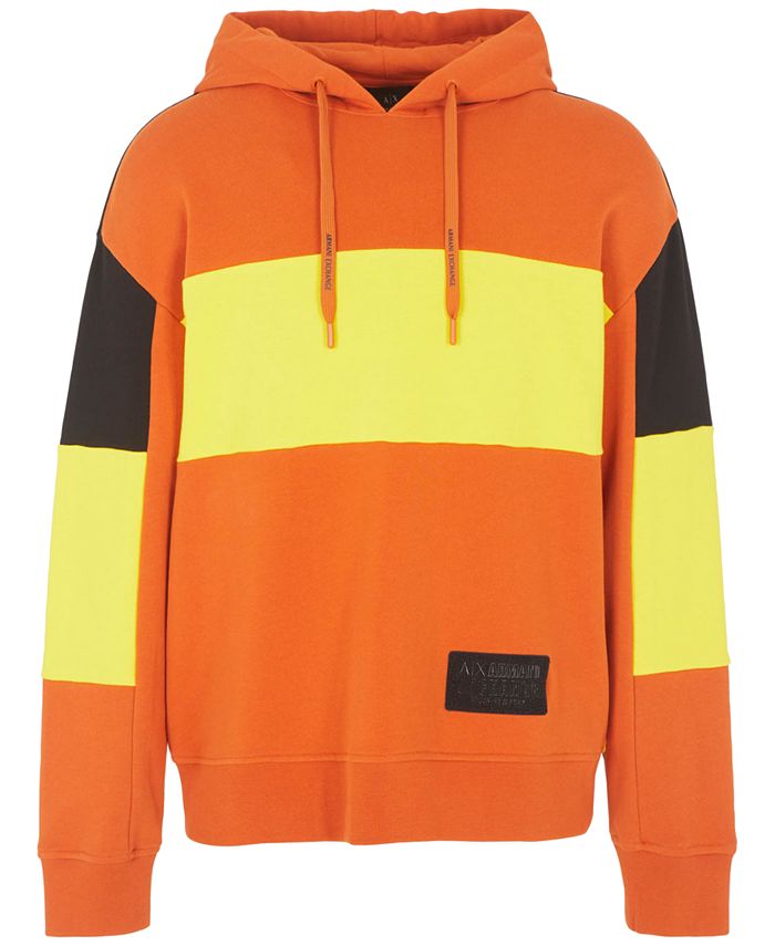 A|X Armani Exchange Men's Colorblocked Pullover Hoodie - Macy's