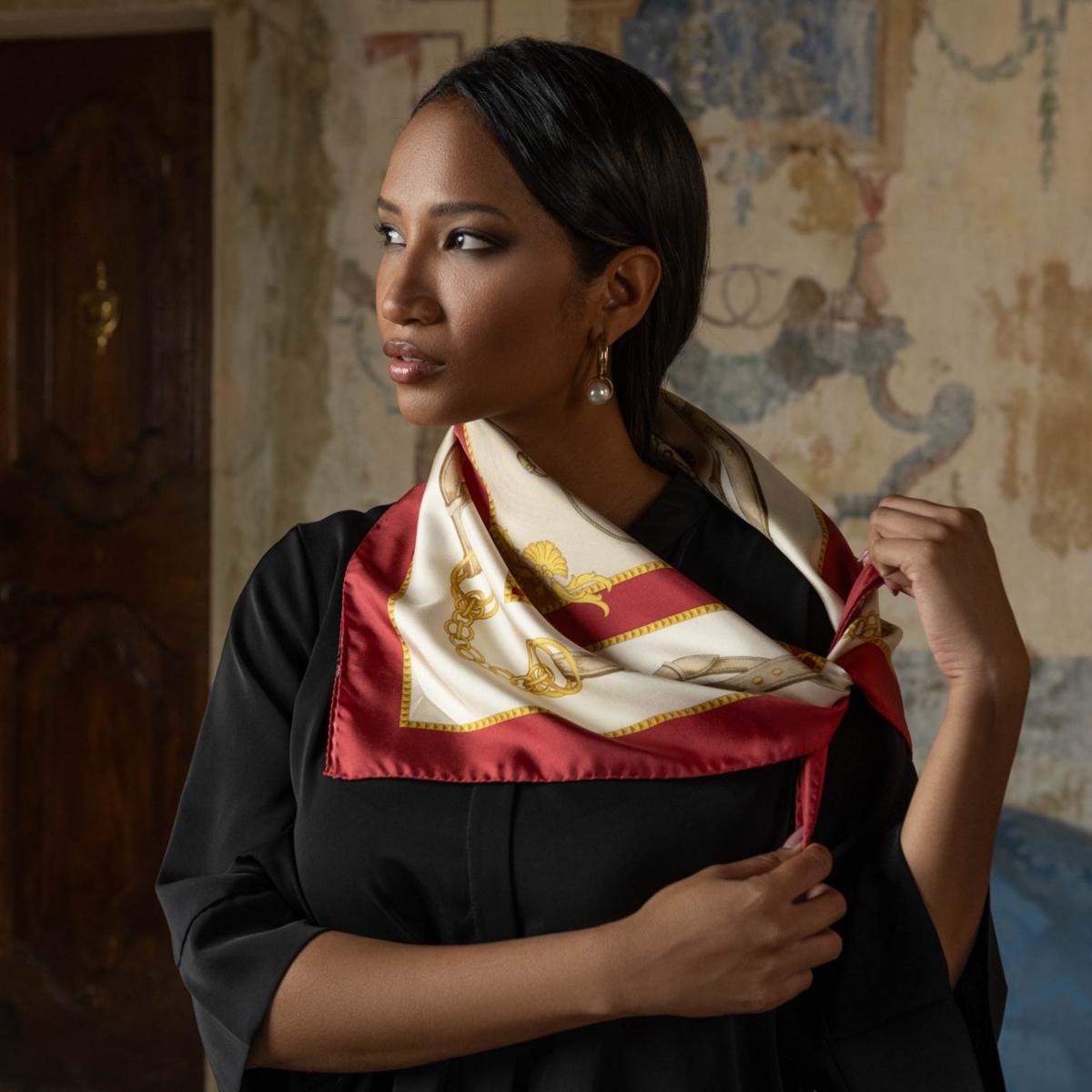 Elizabetta Vittoria - Hand Rolled Silk Foulard for Women