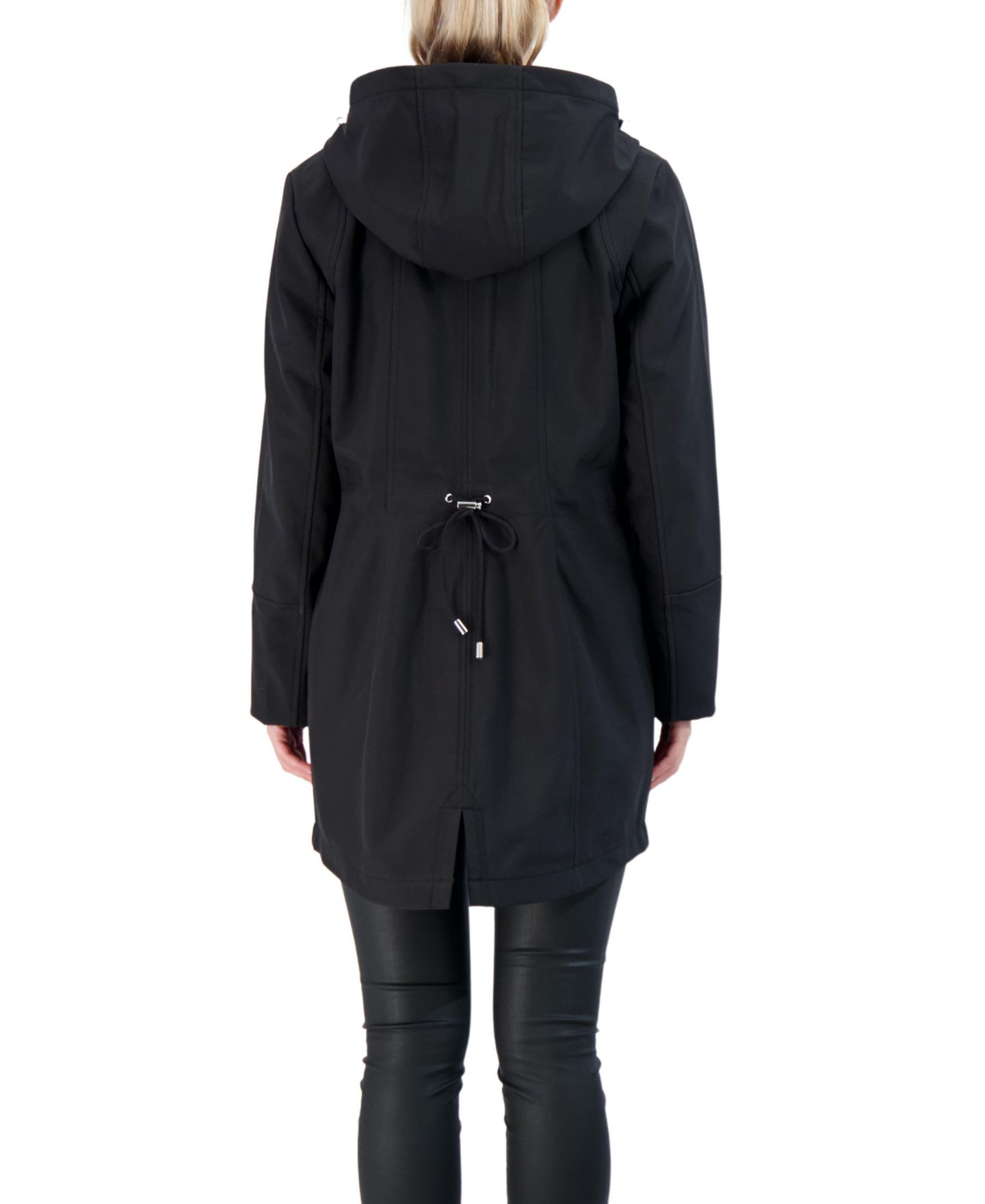 Женская куртка Sebby Collection Soft Shell Jacket with Hood, цвет: Чёрный — фото 2