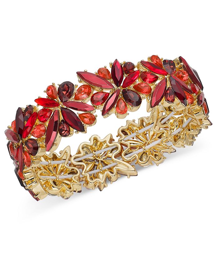 Crystal best sale flower bracelet
