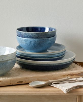 Studio Blue Coupe Dinner Plates, Set of 4