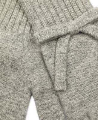 Women's Bow Knit Wool Gloves