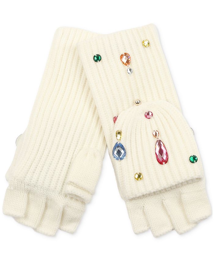 Kate Spade Embellished Pop Top Gloves