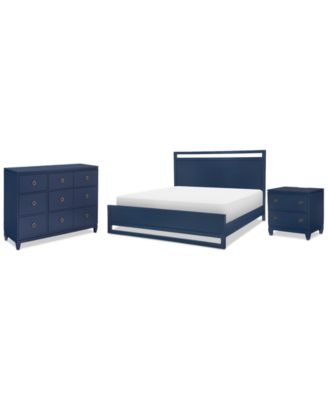 Summerland 3pc Bedroom Set (Queen Panel Bed, Chest, Nightstand)