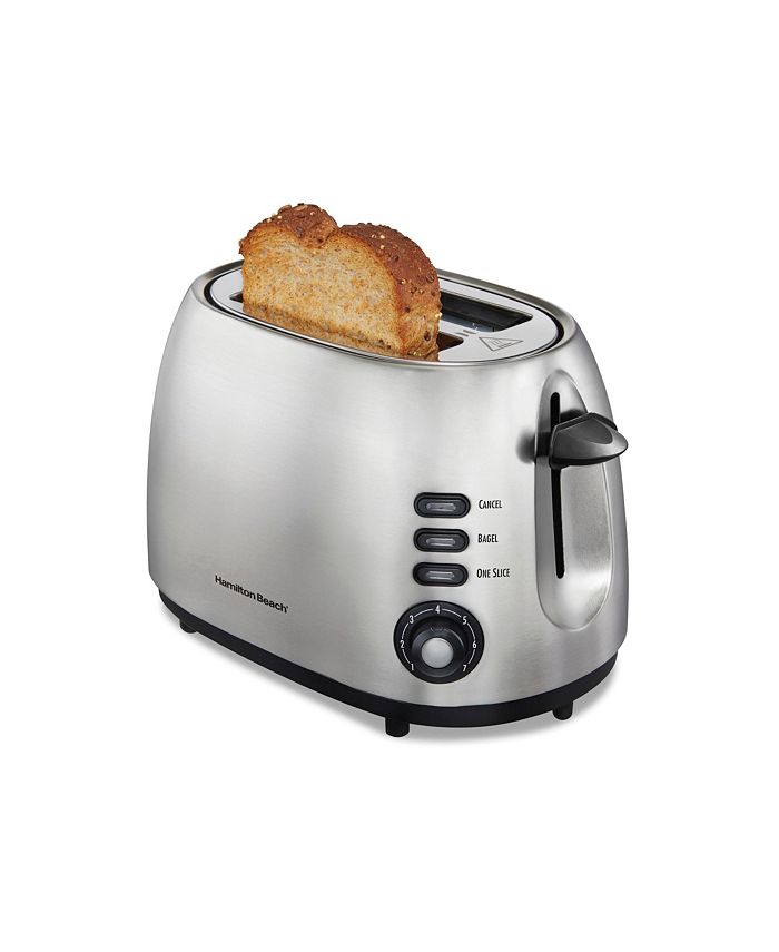 Hamilton Beach 2 Slice Brushed Stainless Steel Toaster With Suretoast Technology Macy's