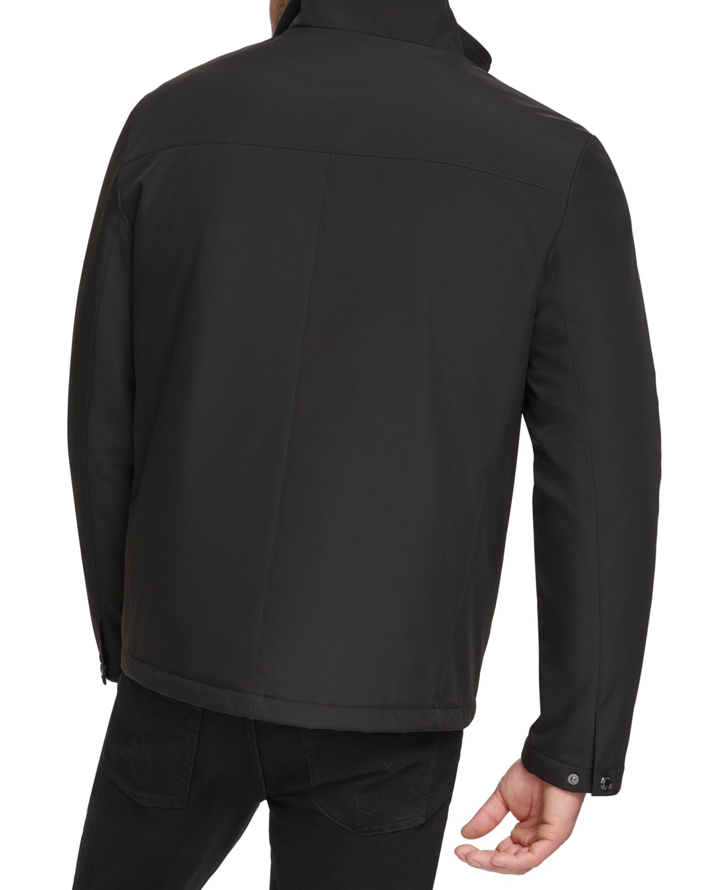 Мужская куртка Calvin Klein Classic Midweight Stand Collar, цвет: Чёрный — фото 2