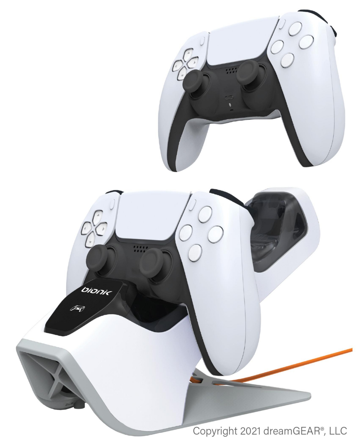 Bionik dreamGEAR Power Stand For Ps5 - White/black