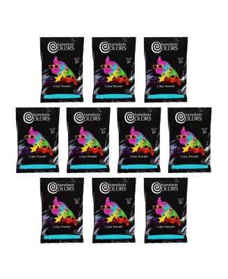 Color Powder, Vibrant Blue Holi Color, 10 Pounds (1 Pound per Packet), Pack of 10