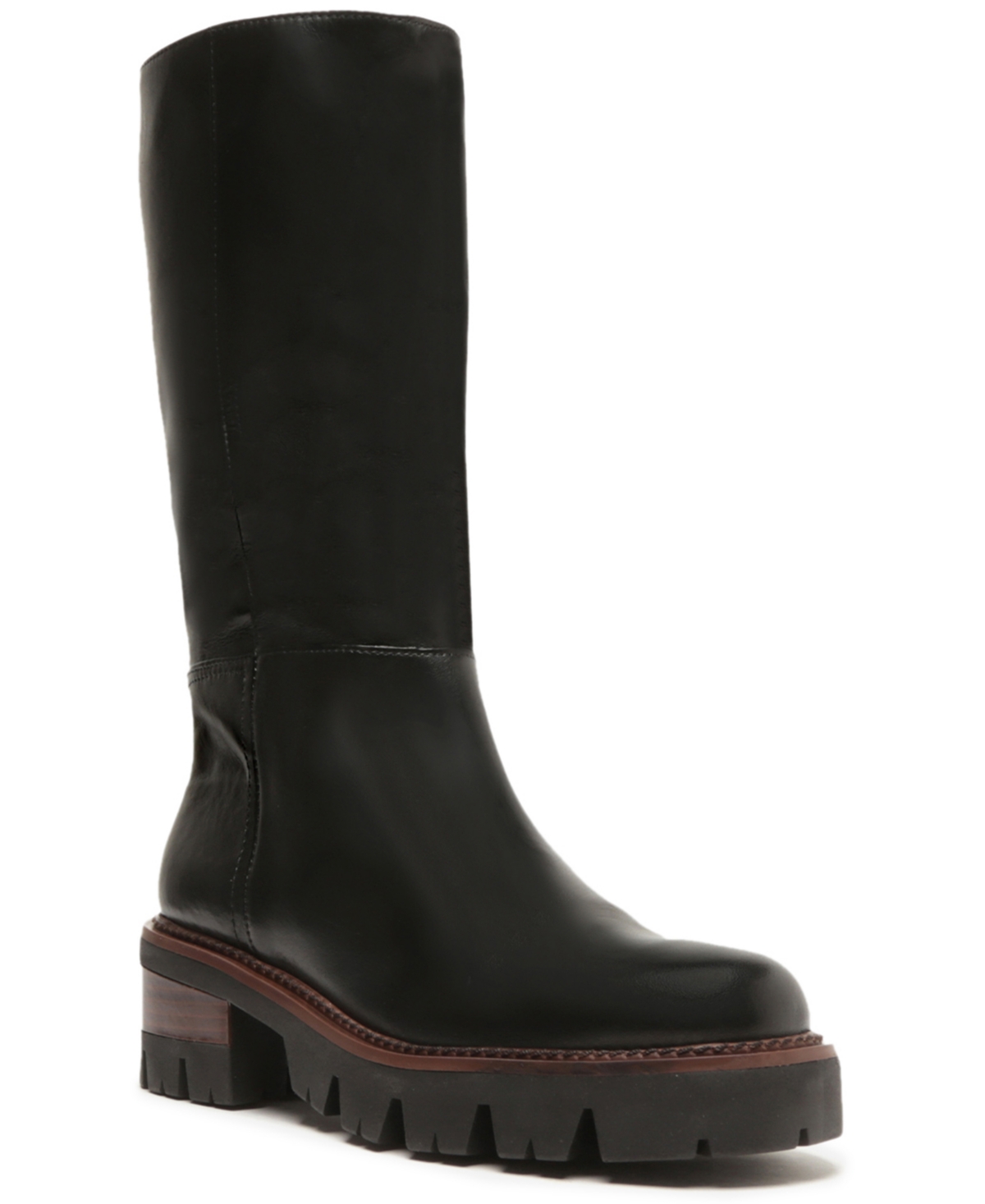 Arezzo Women's Bailey Mid Tractor Boots In Black