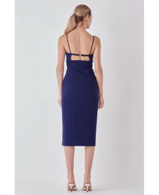 Women's Strappy Midi Pencil Dress