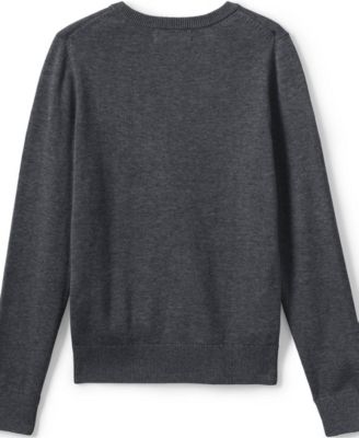 Boys School Uniform Cotton Modal Fine Gauge V-neck Sweater