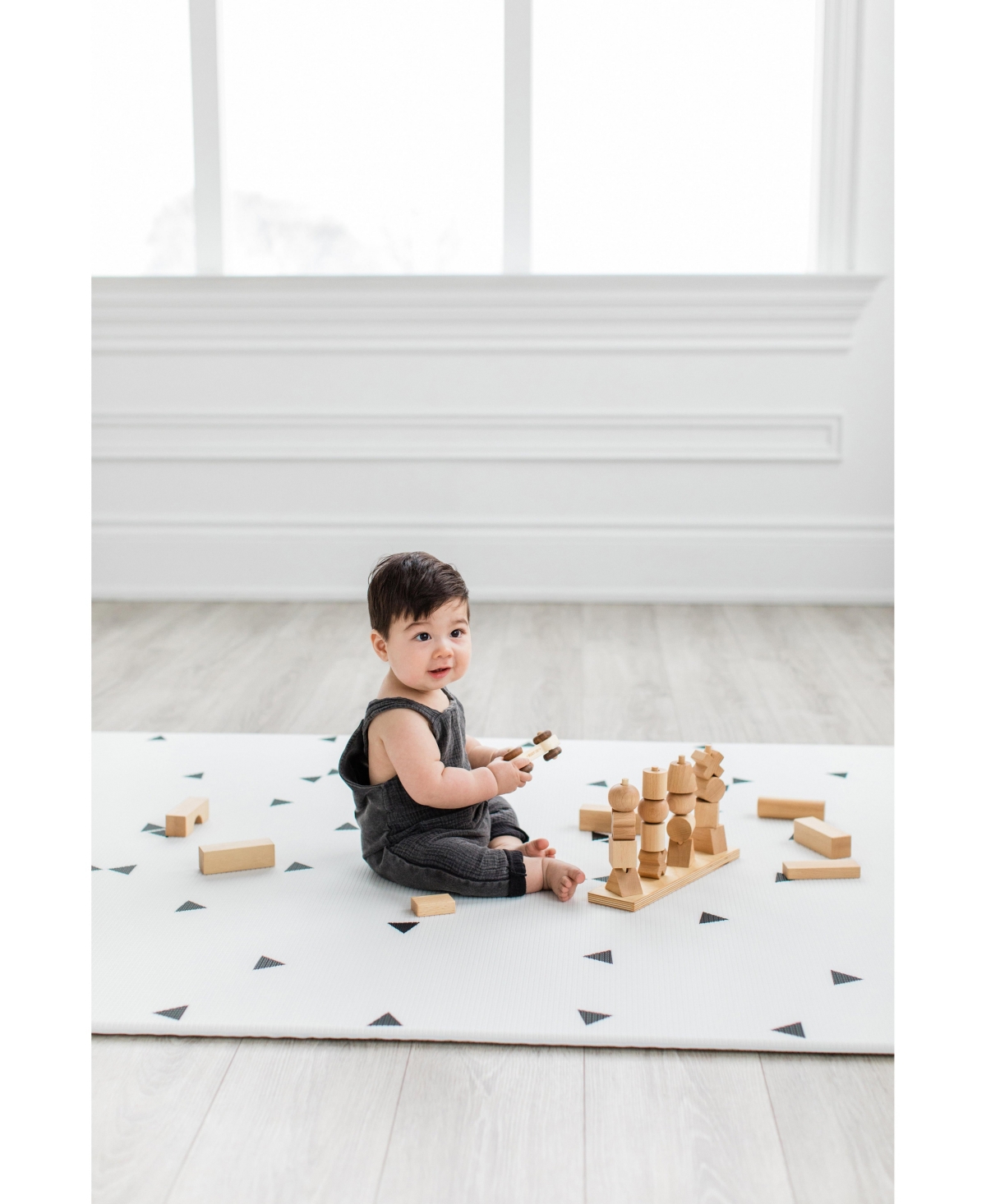 Ofie Mat, Zen line + Triangle, baby play mat - Zen line + triangle