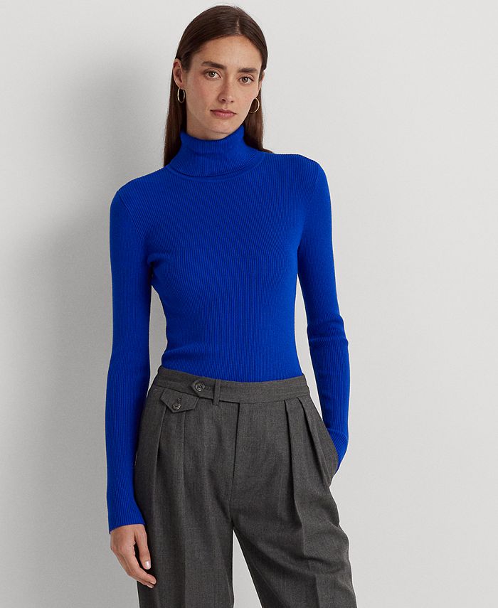 Lauren Ralph Lauren Petite Ribbed Turtleneck Sweater Macy s