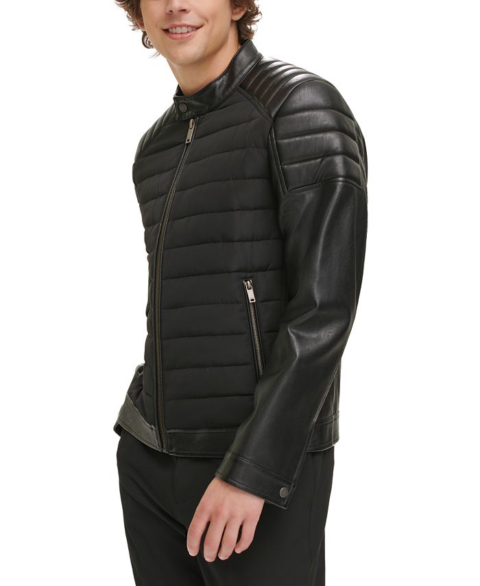Dkny quilted leather outlet jacket