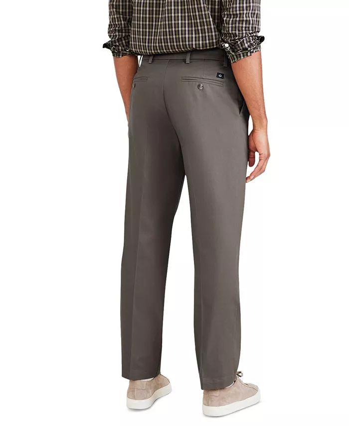 Men's Signature Classic Fit Pleated Iron Free Pants with Stain Defender - thumbnail 7