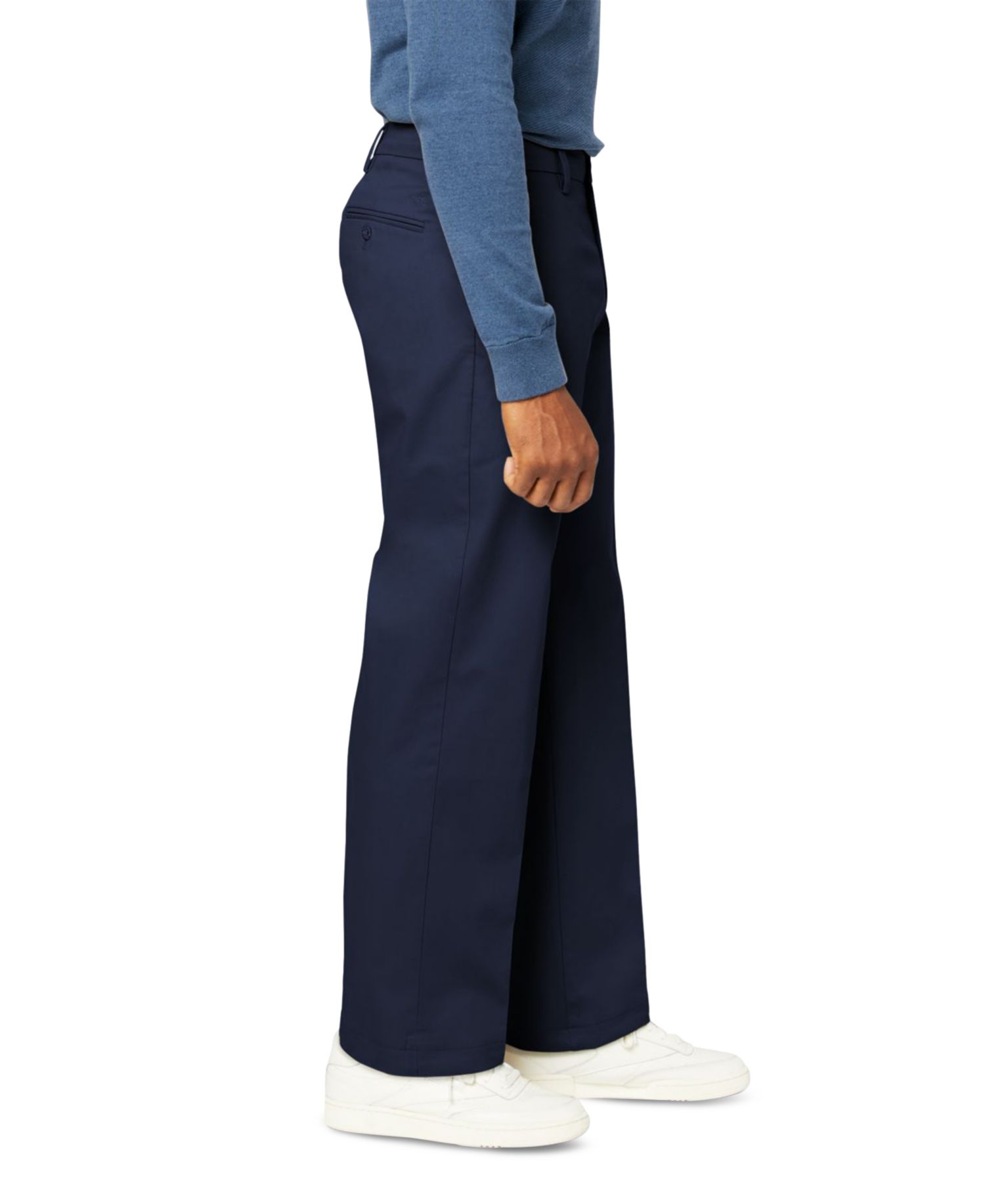 Men's Signature Relaxed Fit Iron Free Pants with Stain Defender