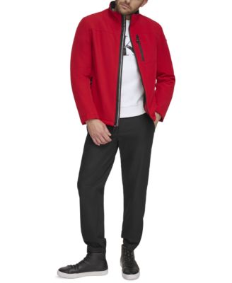 Men's Sherpa Lined Classic Soft Shell Jacket