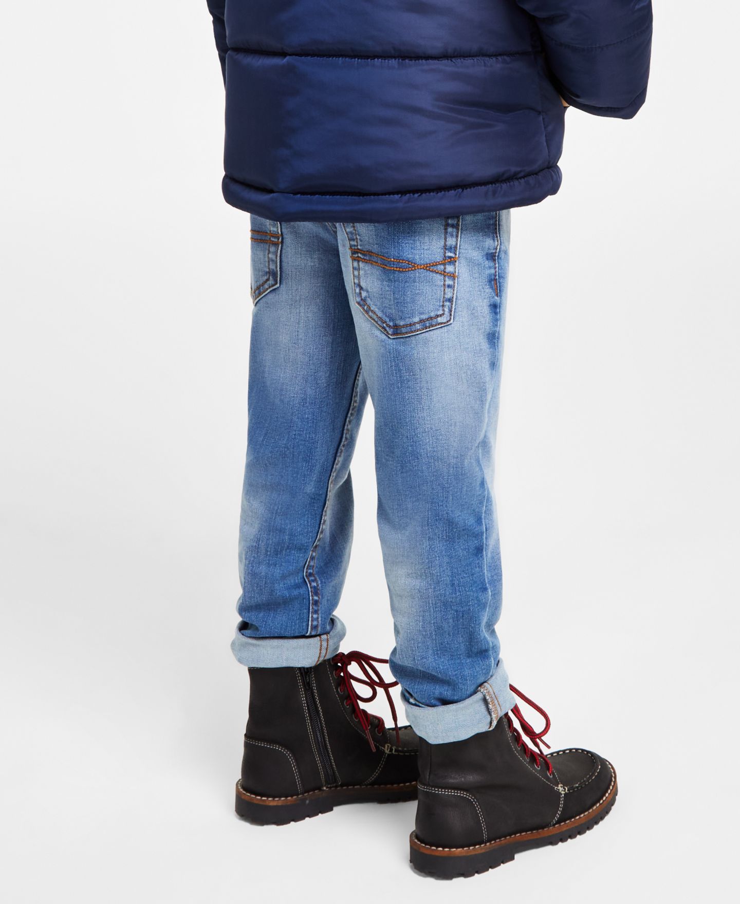 Джинсы Tommy Hilfiger Regular-Fit Blue Stone Jeans для мальчиков, цвет: Каменный синий — фото 12