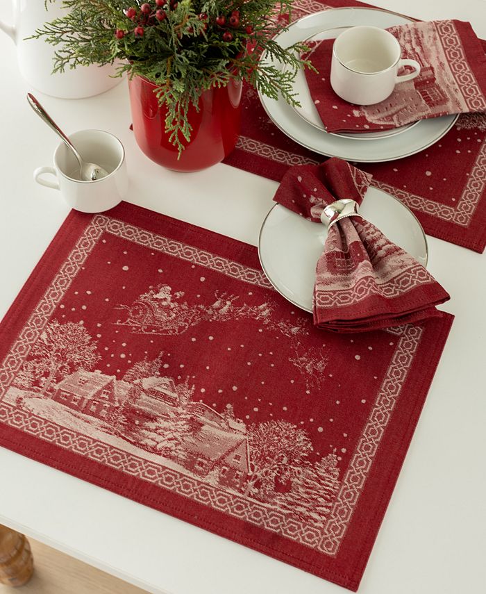 Benson Mills Wonderland Engineered Jacquard Placemat, 13" x 18" Macy's