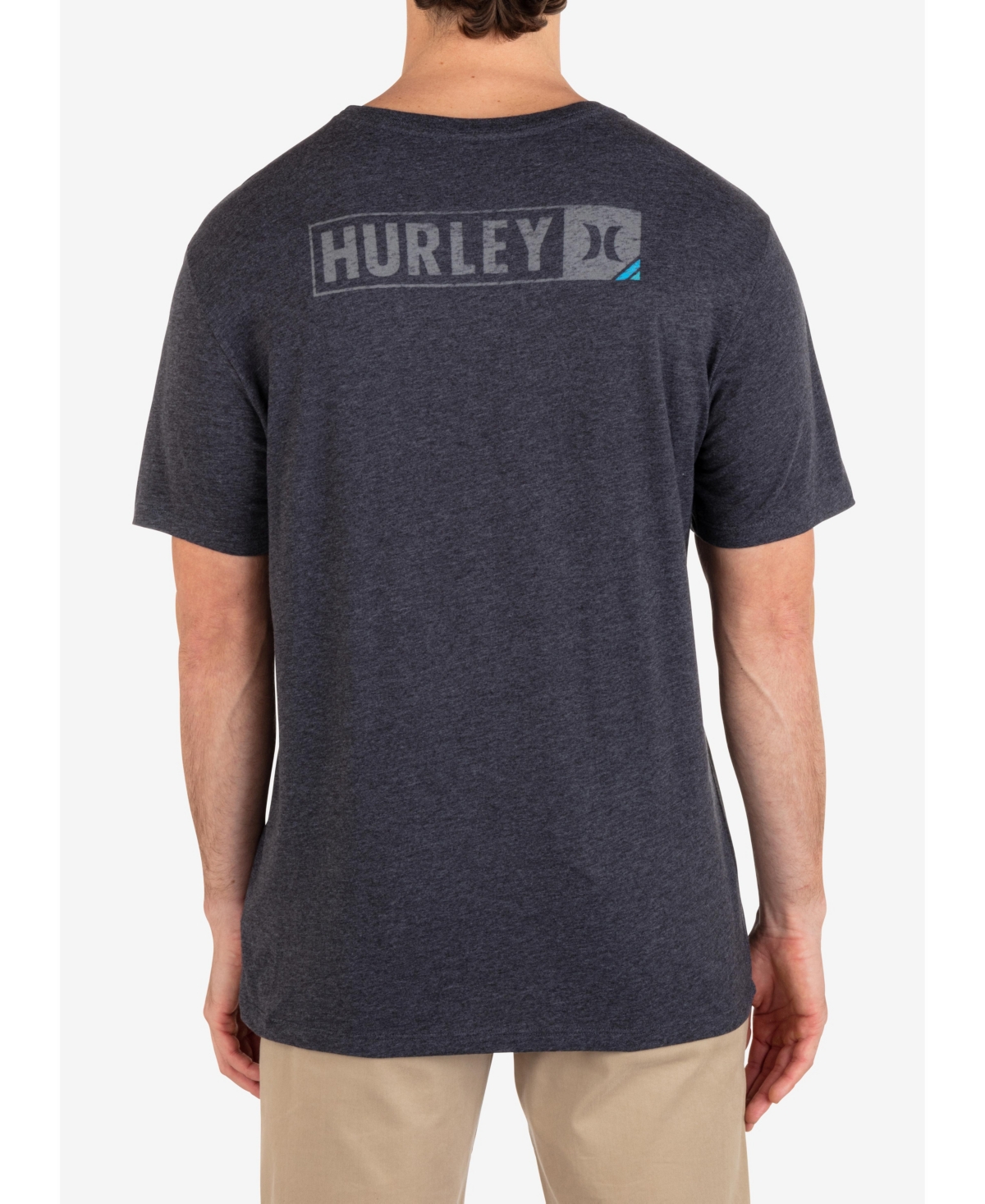 Hurley Men's Everyday Corner Short Sleeve T-shirt In Black Heather