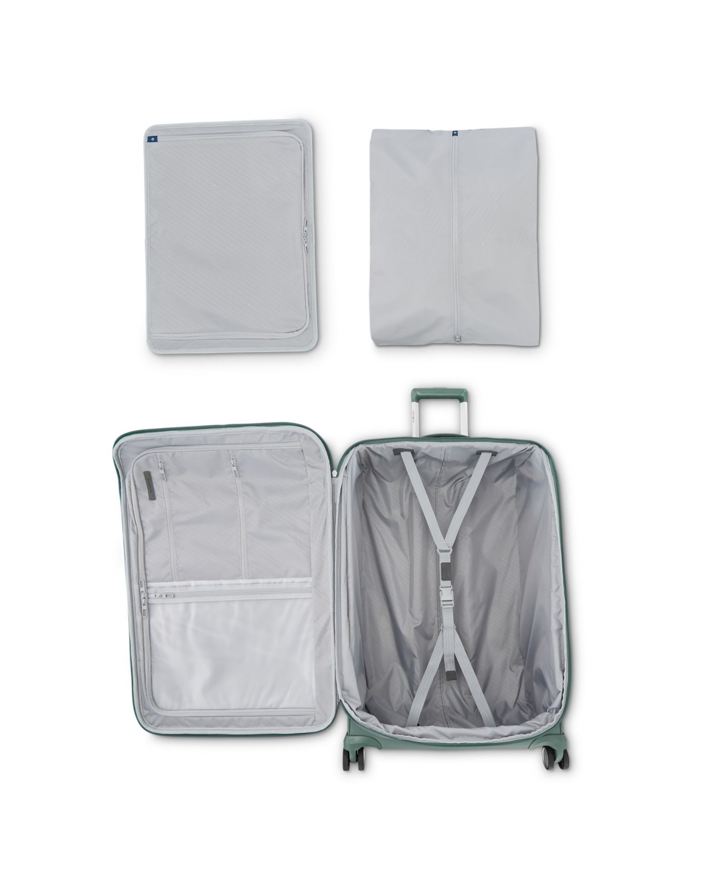 Чемодан Samsonite Elevation Plus Softside Large Expandable Spinner, цвет: Кипарисовый зелёный — фото 4
