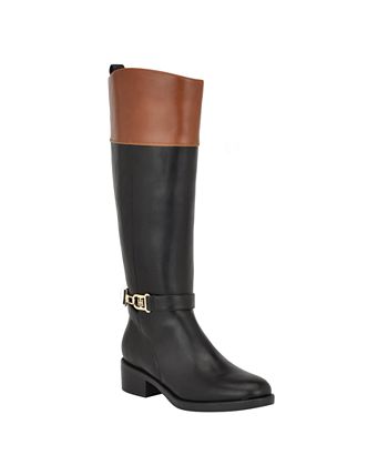 Tommy hilfiger two shop tone riding boots