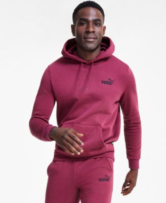 Mens pink puma hoodie on sale