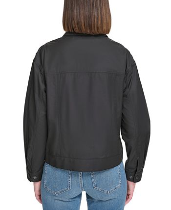 Calvin Klein Jeans Women's Water-Resistant Twill Utility Shirt Jacket,  Regular & Petite - Macy's