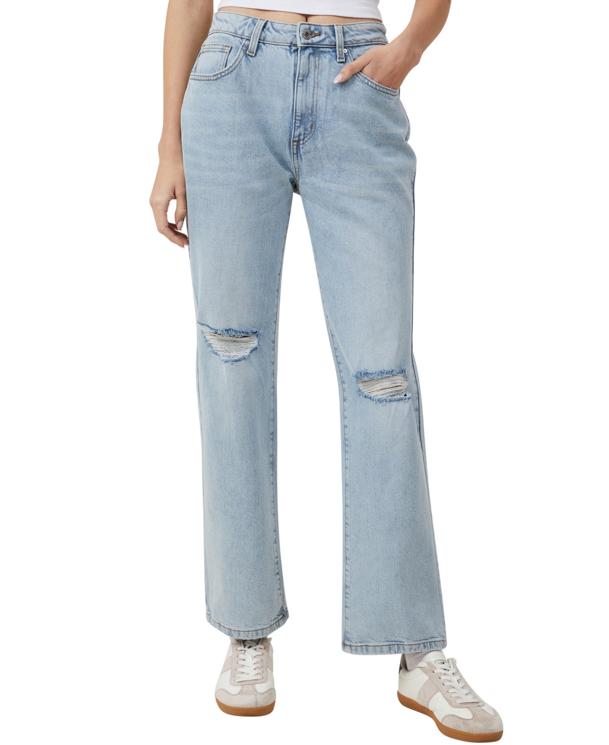 Women's Slim Straight Jeans - Palm Blue