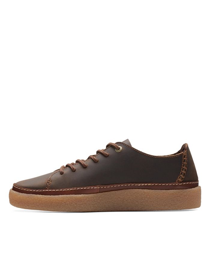 Clarks Men's Collection Oakpark Leather Low Top Casual Shoes - Macy's