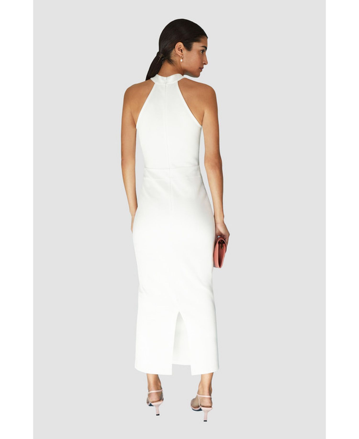 Women's Sonata Asymmetric Cutout Sleeveless Cocktail Midi Dress