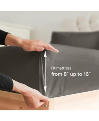 4 Piece Microfiber Solid Sheet Set - Twin