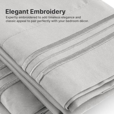 Easy Fit Microfiber 3 Piece Sheet Set, Twin