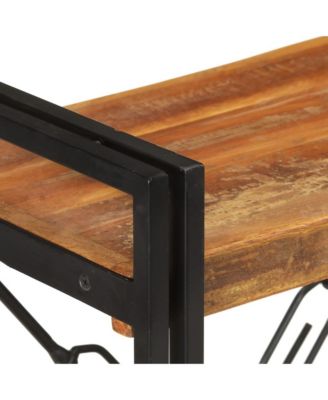 3-Tier Bookcase 23.6"x11.8"x31.5" Solid Reclaimed Wood