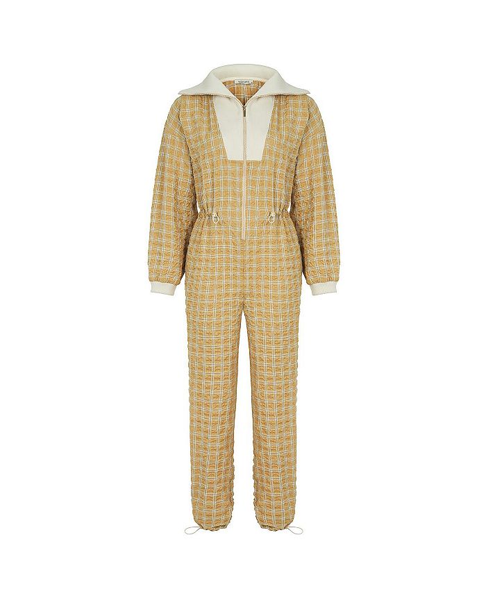Macy's yellow jumpsuit hot sale
