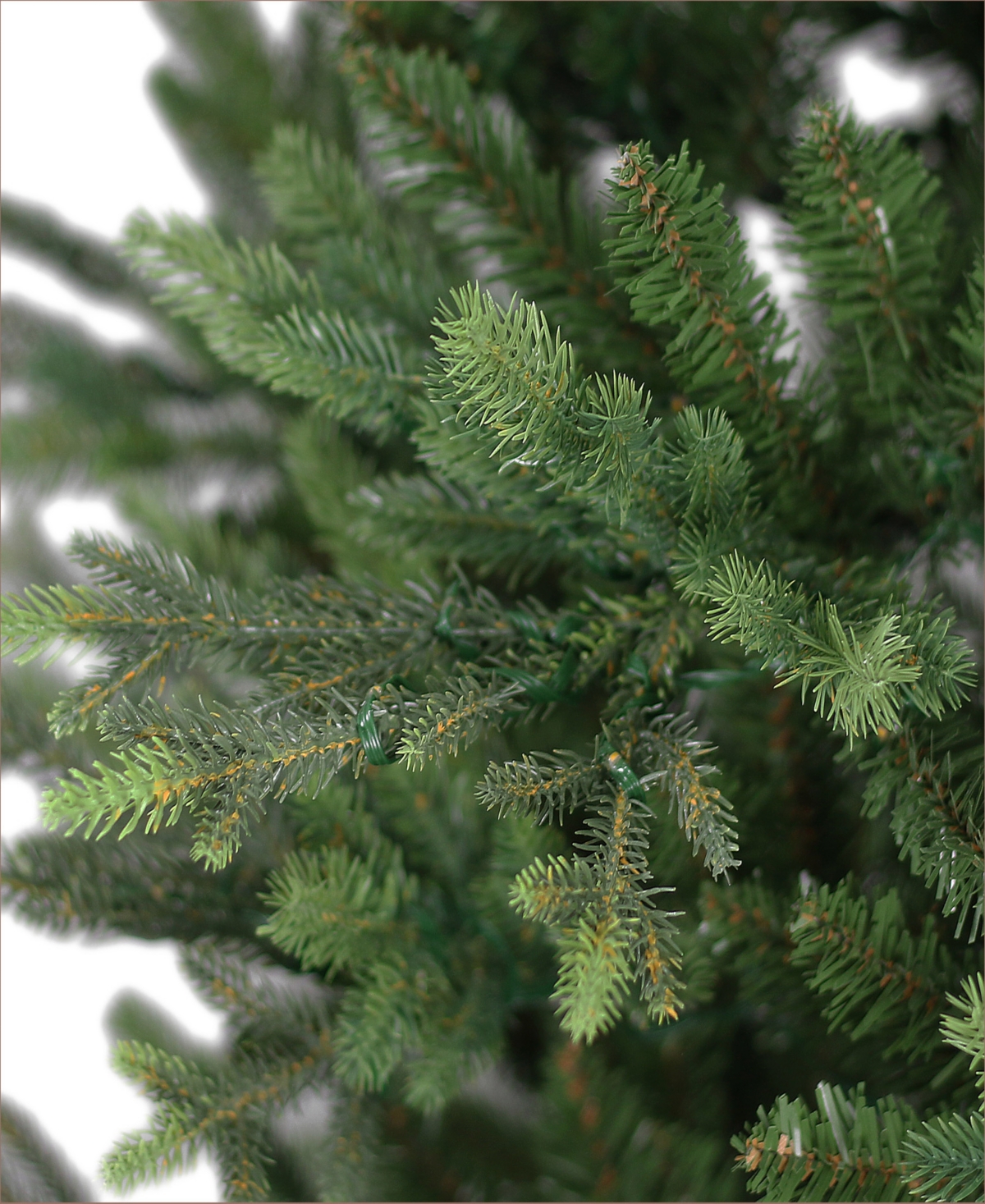 Shop Puleo 7.5' Pre-lit Slim Alberta Artificial Spruce Tree In Green