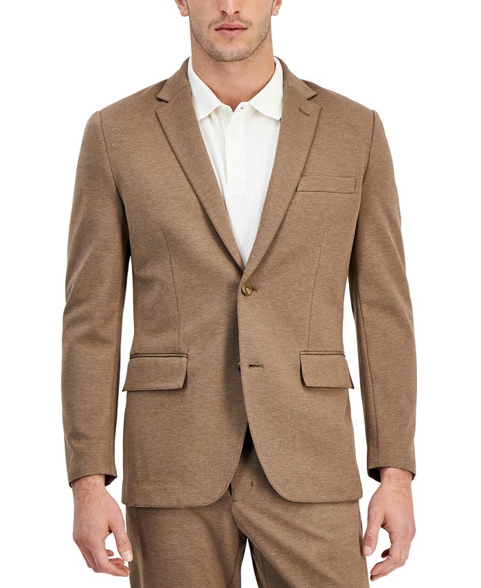 Alfani Men's Modern-Fit Stretch Heathered Knit Suit Jacket, Created for  Macy's - Macy's